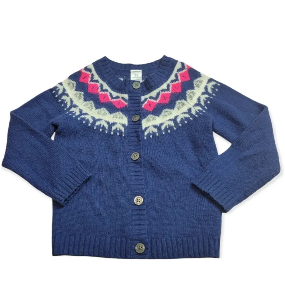 Carter's buttondown cardigan sweater 3T